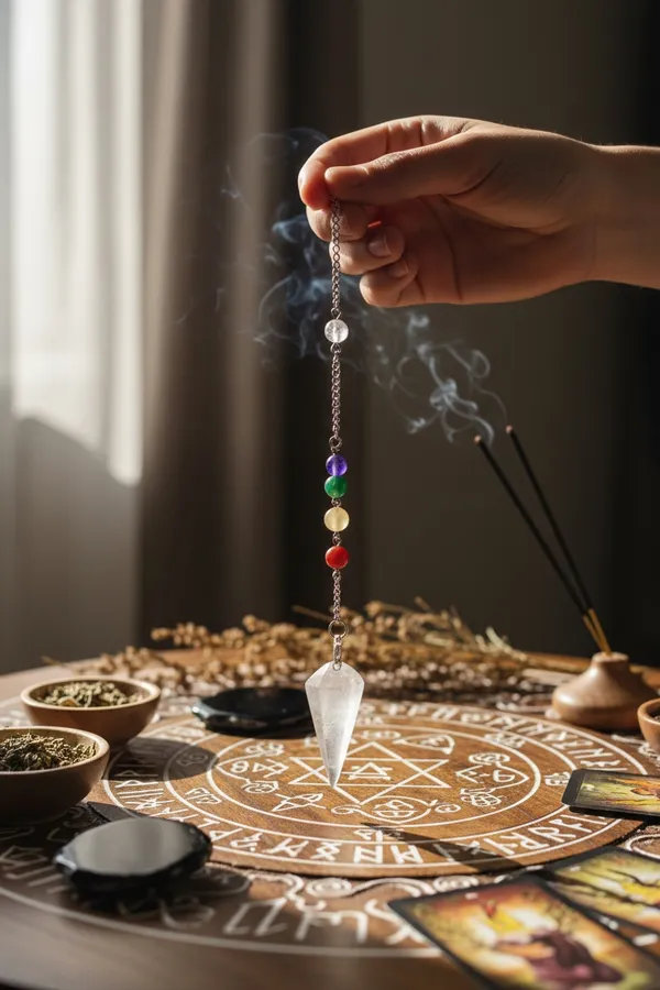 Clear_Quartz_7_Chakra_Chain_Pendulum